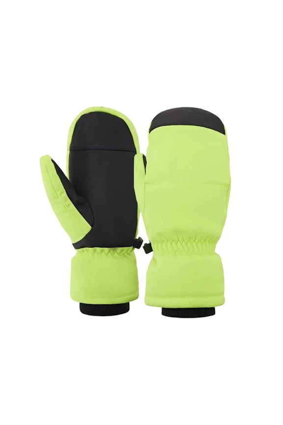 Men's Ski and Snowboard Gloves Winter Warm Touchscreen Cold Weather Windproof Thermal Insulated Light Green