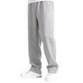 thumbnail image 1 of AWZXDE Men's Solid Color Casual Pants with Pockets, Relaxed Fit Trousers Lengthen Legs Slim Modern Minimalist Style Long Pants Grey,L, 1 of 5