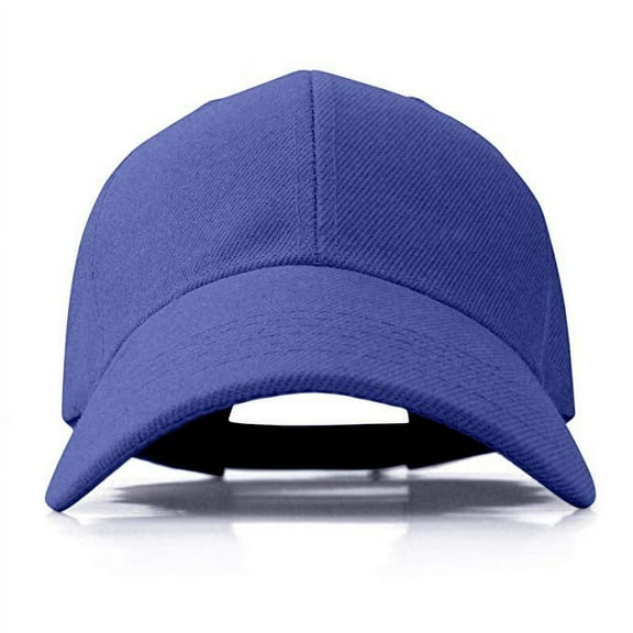 AWZXDE Men's Solid Color Casual Sun Baseball Cap, Adjustable Hat for Outdoor Activities Blue,One Size