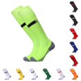 thumbnail image 1 of AWZXDE Mid Calf Pattern Socks Non Sole Grip Athletic Football Socks Breathableed Sports Socks for Youth Adult Team Game Training Light Green - 7-12 Years, 1 of 4