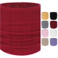 thumbnail image 1 of AWZXDE Neck Warmer Men Neck Gaiter Women Scarf Winter Double Layer Thick Knit Loop Warm Windproof Red, 1 of 5