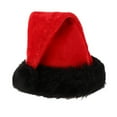 thumbnail image 1 of AWZXDE Red Christmas Santa Hat For Adults With Black Trim Winter Hat For Parties And Celebrations Red, 1 of 4
