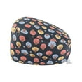 thumbnail image 1 of AWZXDE Scrub Hat Adjustable Print Cap For Doctors and Comfortable Beret Coffee,A, 1 of 1