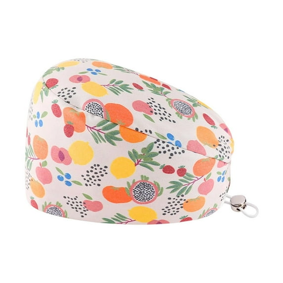 AWZXDE Scrub Hat Adjustable Print Cap For Doctors and Comfortable Beret Light Pink,A