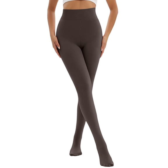 AWZXDE Solid Color Seamless Women's Socks Thigh High Socks Long Cozy Socks High Elasticity High Waist for Sport Yoga Casual Fashion Versatile Brown,One Size