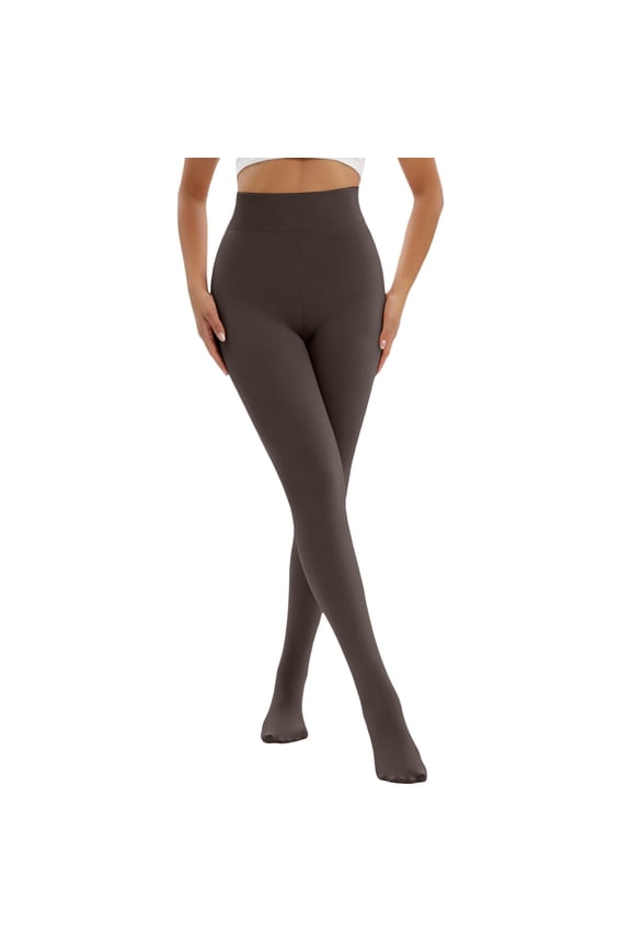 Solid Color Seamless Women's Socks Thigh High Socks Long Cozy Socks High Elasticity High Waist for Sport Yoga Casual Fashion Versatile Brown,One Size