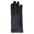 thumbnail image 1 of AWZXDE Solid Color Sequin Gloves Sparkly Performance Gloves, for 80s 90s Outfit and Party Ensemble Black, 1 of 3