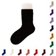 thumbnail image 1 of AWZXDE Solid Color Slouchy Knee High Socks Ribbed Knit Scrunch Casual Warm Calf Socks Soft Stretchy Winter Socks for Holiday Daily Dress Up Matching Outfits Black - 2-5 years, 1 of 4