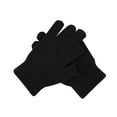 thumbnail image 1 of AWZXDE Solid Stretch Knitted Gloves for Cycling - Women's and Men's Wool Writing Finger Gloves 2PCS Black,One Size, 1 of 3