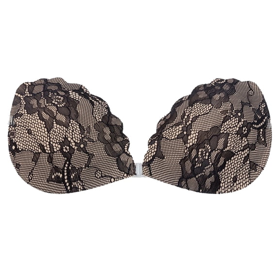 AWZXDE Strapless Bra for Women Push Up Lift Clear Strap Reusable Bra with Tape