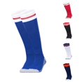 thumbnail image 1 of AWZXDE Striped KneeâHigh Socks Nonâ Grip Athletic Football Socks Breathableed Sports Socks for Youth Adult Team Training Blue - 7-12 Years, 1 of 6