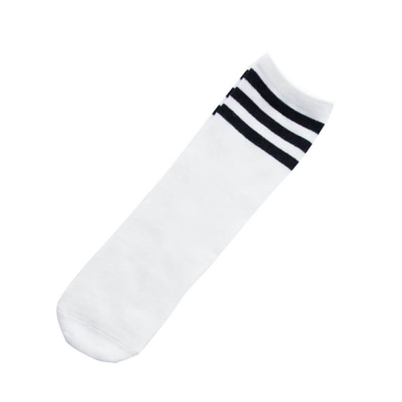 AWZXDE Summer Boys Girls Colorful Striped Mid Calf Socks Elastic Casual Athletic Tube Socks for School Outdoor Sporty Wear Dark Gray,One Size