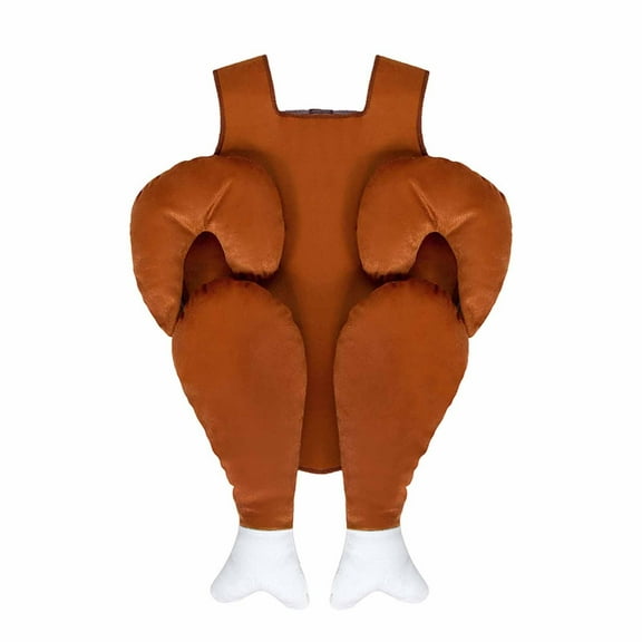 AWZXDE Thanksgiving Day Kids Hat Children Performance Clothing Roast Turkey Food Role Playing Clothing For Ages 4-11 Brown