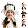 thumbnail image 1 of AWZXDE Thermal Insulated Windproof Penguin Animal Design Winter Hat For Toddler Ages 2-8, 1 of 4