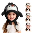 thumbnail image 1 of AWZXDE Thermal Insulated Windproof Penguin Animal Design Winter Hat For Toddler Ages 2-8, 1 of 4