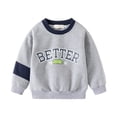 thumbnail image 1 of AWZXDE Toddler Boys Girls Long Sleeve Cartoon Letter Prints Shirt Soft Casual Tops For Kids Fall Winter Layering girls long sleeve tops, 1 of 8