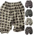 thumbnail image 1 of AWZXDE Toddler Muslin Jogger Pants Elastic Waist Printed Harem Trousers Lightweight Loose Kids Bottoms Breathable Baby Pants For Boys Girls Summer Daily Wear - 4-5 Years, 1 of 4
