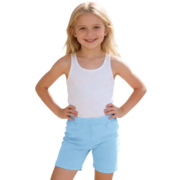 AWZXDE Toddler Shorts Cotton Baby Girls Soft Elastic Waist Bike Shorts for Dance Sports Crawling