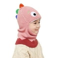thumbnail image 1 of AWZXDE Toddler Cartoon Dinosaur Winter Hat With Attached Scarf Toddler Winter Clothes Kids Winter Hat Warm Soft Lined Ear Warmer Hood Pink, 1 of 4