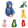 thumbnail image 1 of AWZXDE Toddlers Outfits Animal Themed Hooded Romper Assorted Styles Full Zip Long Sleeve Casual Cosplay Jumpsuit Blue - 3-4 Years, 1 of 6