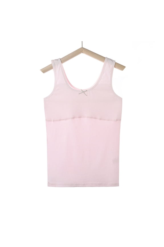 Training Bra For Girls Bow Design Soft Breathable Cotton Comfortable Underwear For Growing Kids And Teens First Bra 6-14Y Pink,8-9 Years