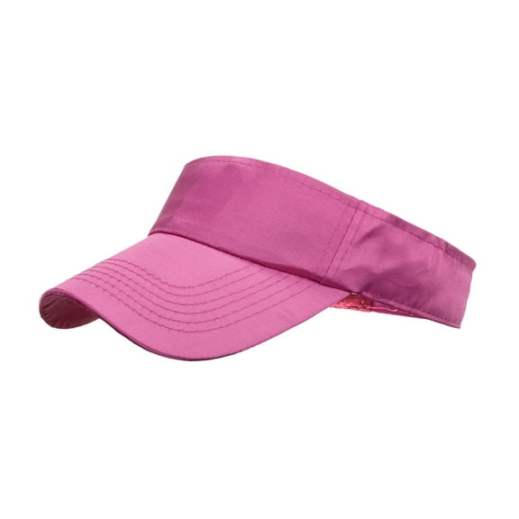 AWZXDE Unisex Casual Sports Visor Sun Hat, Breathable Baseball Cap for Men & Women Outdoor Hot Pink,One Size