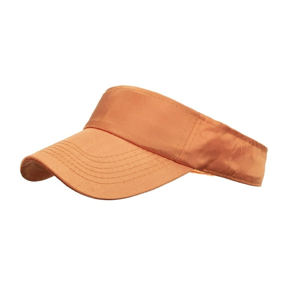 AWZXDE Unisex Casual Sports Visor Sun Hat, Breathable Baseball Cap for Men & Women Outdoor Orange,One Size