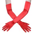 thumbnail image 1 of AWZXDE Unisex Long Fashion Gloves Solid Performance Accessory Tight Women Party Red,One Size, 1 of 1