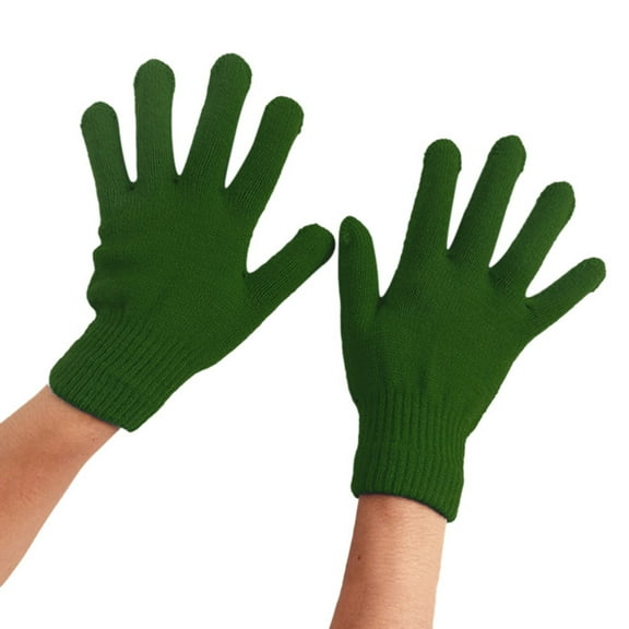 AWZXDE Unisex Ordinary Knit Warm Gloves for Outdoor Casual Wear Cold Weather Versatile Use with Warm Gloves and Gloves for Winters Army Green,One Size
