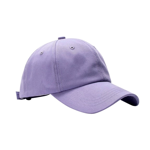 AWZXDE Unisex Solid Color Baseball Cap Classic Adjustable Sun Hat for Outdoor Sports Casual Purple