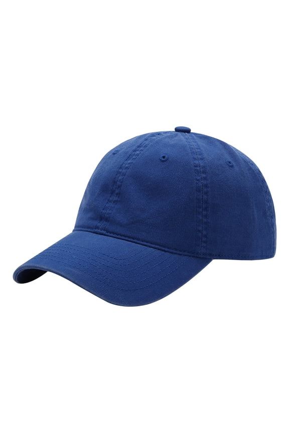 Unisex Solid Color Baseball Cap, Fashion Adjustable Snapback for Men and Women Blue,One Size