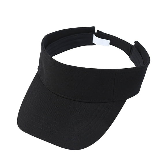 AWZXDE Unisex Solid Outdoor Sports Visor Sun Hat, Breathable Cap for Sun Black,One Size