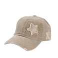 thumbnail image 1 of AWZXDE Unisex Star Pattern Baseball Cap Fashion Outdoor Sun Hat Adjustable Adult Snapback Dad Hat Khaki, 1 of 3