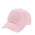 thumbnail image 1 of AWZXDE Unisex Star Pattern Baseball Cap Fashion Outdoor Sun Hat Adjustable Adult Snapback Dad Hat Pink, 1 of 3