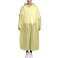 thumbnail image 1 of AWZXDE Disposable Portable Thickened Loose Rain Poncho for Men and Women, Multifunctional Casual Wear for Rainy Days Yellow,One Size, 1 of 4