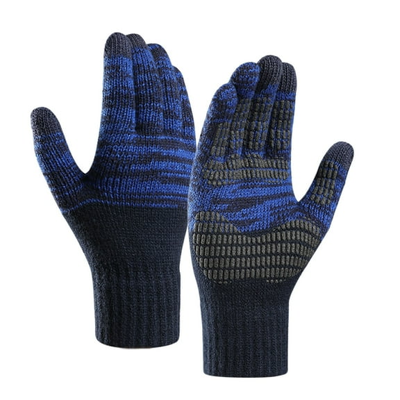 AWZXDE Upgraded Screen Thermal Winter Gloves with Elastic for Men and Women Soft Knit Design
