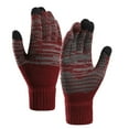 thumbnail image 1 of AWZXDE Upgraded Screen Thermal Winter Gloves with Elastic for Men and Women Soft Knit Design, 1 of 2