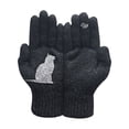 thumbnail image 1 of AWZXDE Warm Gloves for Autumn and Winter Featuring Cat Print Ideal for Outdoor Activities and Daily Wear Black,One Size, 1 of 3
