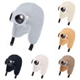 thumbnail image 1 of AWZXDE Windproof Lined Knitted Flight Winter Hood Cap With Goggles For Kids Outdoor Warm Wear, 1 of 4