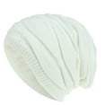 thumbnail image 1 of AWZXDE Winter Fuzzy Lined Knit Hat Extra Warm Cap for Extreme Cold Weather Outdoor Sports White, 1 of 1