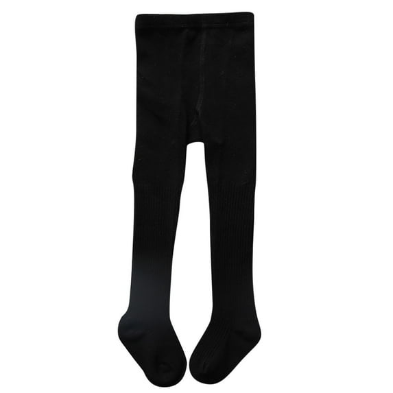 AWZXDE Winter Girls Tights Pure Color Leggings Dance Tights for Girls as Base Layer or Standalone Wear in Cold Season Black,24