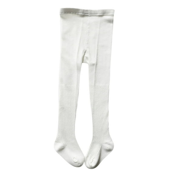 AWZXDE Winter Girls Tights Pure Color Leggings Dance Tights for Girls as Base Layer or Standalone Wear in Cold Season White,31