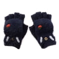 thumbnail image 1 of AWZXDE Winter Half Finger Flip Gloves for Students Children Thickened Warm Mittens Autumn Cartoon Design, 1 of 3