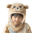 thumbnail image 1 of AWZXDE Winter Hats For Boys And Girls With Integrated Visor Wind Protection Ear Cover Shawl Warm Baby Cap Khaki, 1 of 3