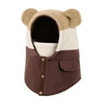 thumbnail image 1 of AWZXDE Winter Hats For Kids With Scarf And Face Integrated Warm Knitted For Boys Girls Windproof Thickened Ear Brown, 1 of 2