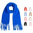 thumbnail image 1 of AWZXDE Winter Scarf Fashionable Outdoor Warm Neckerchief Knit Unisex Accessory for Cold Weather Blue, 1 of 3