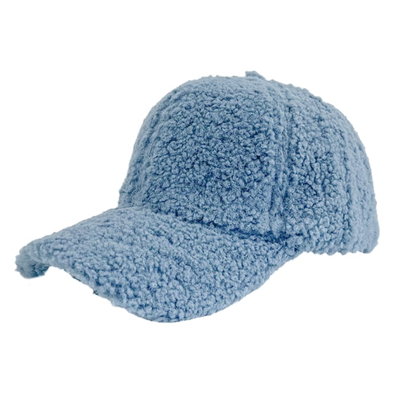 AWZXDE Winter Warm Lamb Wool Baseball Hat For Men Women Teddy Outdoor Sports Thick Cap