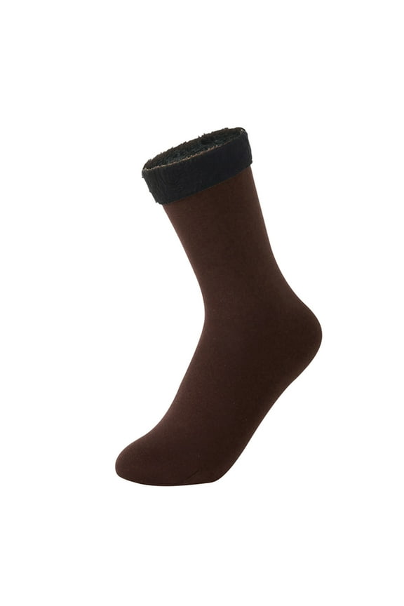 Winter Warm Thermal Socks For Men Women Extra Thick Insulated Crew Boot Socks For Extreme Cold Weather warm socks for men Coffee