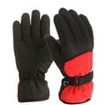 thumbnail image 1 of AWZXDE Winter Windproof Warm Gloves for Boys and Girls - Outdoor Skiing and Snowboarding Mittens for Kids Red,4-7 Years, 1 of 8