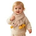 thumbnail image 1 of AWZXDE Winter Kids Scarf With Cartoon Goose Design Soft Thickened Warm Neck Wrap Cute Windproof For Children Cold Weather 2-8 Years Beige, 1 of 5